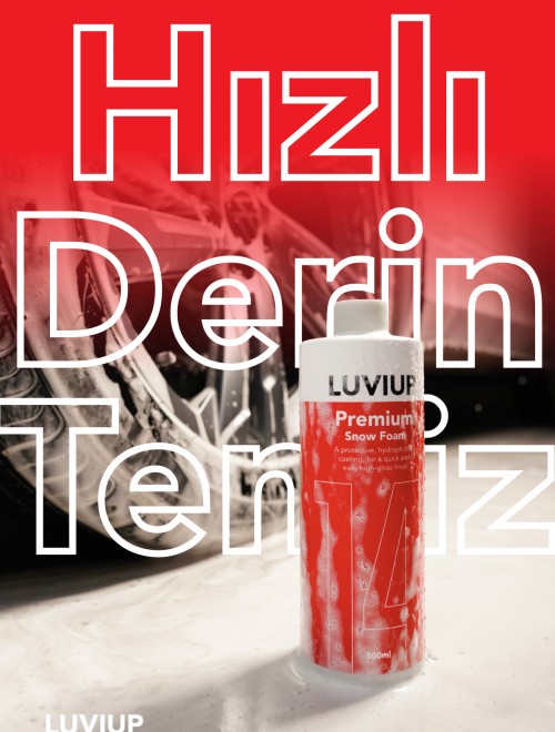 Luviup® nano etkili oto şampuanı 500 ml – pH nötr, yoğun köpük snow foam şampuan